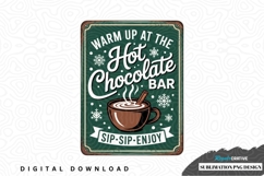 Hot chocolate bar sublimation png design Product Image 1