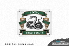 Toxic snake sublimation png design Product Image 1