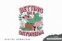 Betting on a daydream frog sublimation png design Product Image 1