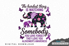 Alzheimer's awareness elephant sublimation png design Product Image 1