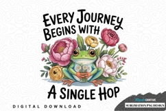 Every journey begins with a single hop - sublimation png Product Image 1