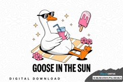 Goose in the sun sublimation png design Product Image 1