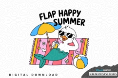 Flap happy summer sublimation png design Product Image 1
