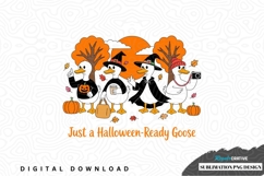 Just a halloween-ready goose sublimation png design Product Image 1