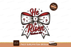 He Is Risen Vector Design For Easter Sublimation PNG Product Image 1