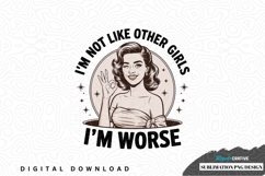 Vintage-inspired retro woman sublimation png design Product Image 1