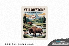 Yellowstone national park sublimation png design Product Image 1