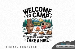 Welcome to camp sublimation png design Product Image 1