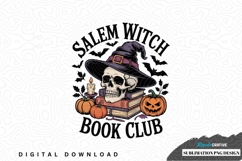 Salem witch book club sublimation png design Product Image 1