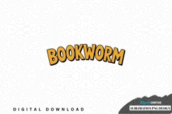 Bookworm sublimation png design Product Image 1