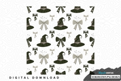Witch hat and bow sublimation png design Product Image 1