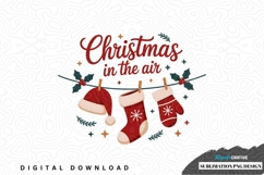 Christmas in the air sublimation png design Product Image 1