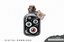 Magical potion bottle with eyes sublimation png design Product Image 1