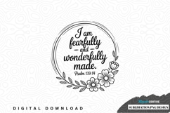 Fearfully and wonderfully made sublimation png design Product Image 1