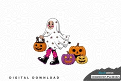 Cute ghost girl halloween sublimation png design Product Image 1