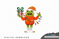 Christmas frog sublimation png design Product Image 1