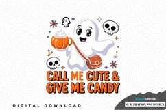 Cute ghost halloween sublimation png design Product Image 1