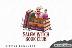 Salem witch book club sublimation png design Product Image 1