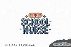School nurse sublimation png design Product Image 1