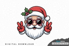 Cool santa claus sublimation png design Product Image 1