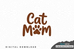 Cat mom sublimation png design Product Image 1