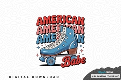 American babe roller skate design Product Image 1