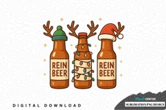 Reindeer beer sublimation png design Product Image 1