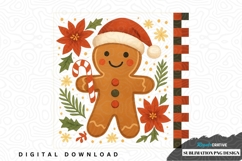 Christmas gingerbread man sublimation png design Product Image 1