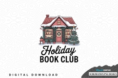 Holiday book club sublimation png design Product Image 1