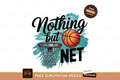 Nothing But Net Basketball Graphic Design Product Image 1