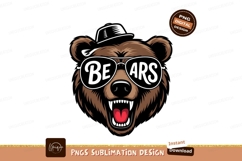 Cool Bear With Sunglasses Sublimation Png Product Image 1