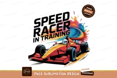 Speed Racer Training Vector Illustration PNG Product Image 1