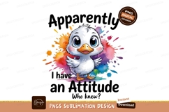 Sassy Attitude Duck Sublimation Png Product Image 1