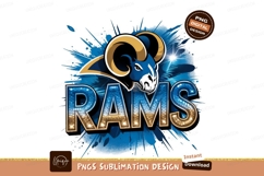 Digital Rams Emblem Sublimation Png Product Image 1