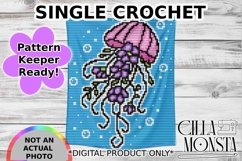 Jellyfish Flowers Single Crochet/Tapestry Pattern Keeper Rea Product Image 1