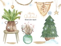 Watercolor Christmas Bundle | Christmas Tree Clipart Product Image 21