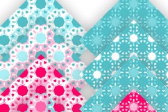 Scales Pattern with Hearts Seamless Digital Paper Set of 12 