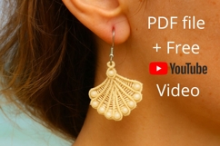 Micro Macrame Scallop Shell YouTube Transcript Product Image 1