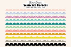 Scalloped Border Colored Lace | Divider | Illustrator brush Product Image 1