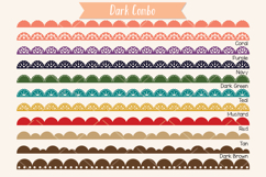 Scalloped Border Colored Lace | Divider | Illustrator brush Product Image 5