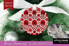 Scandi Flowers Ornament PNG - Scandinavian PNG Sublimation Product Image 1