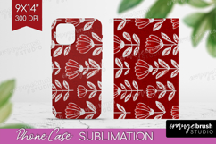 Scandi Flowers Phone Case PNG - Scandinavian Case PNG Product Image 1