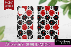 Scandi Flowers Phone Case PNG - Scandinavian Case PNG Product Image 1