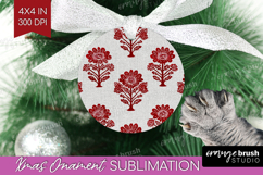 Scandi Flowers Ornament PNG - Scandinavian PNG Sublimation Product Image 1