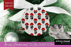 Scandi Flowers Ornament PNG - Scandinavian PNG Sublimation Product Image 1