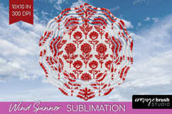 Scandi Flowers Wind Spinner Sublimation PNG - Scandinavian Product Image 1