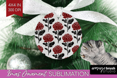 Scandi Flowers Ornament PNG - Scandinavian PNG Sublimation Product Image 1