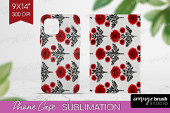 Scandi Flowers Phone Case PNG - Scandinavian Case PNG Product Image 1