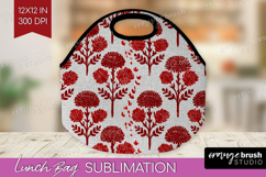 Scandi Flowers Lunch Bag - Scandinavian Lunch Bug PNG Product Image 1