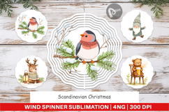 Wind Spinner Scandinavian Christmas Product Image 1